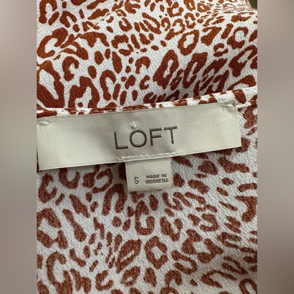 Loft animal print Flutter Sleeve top - Picture 5 of 6